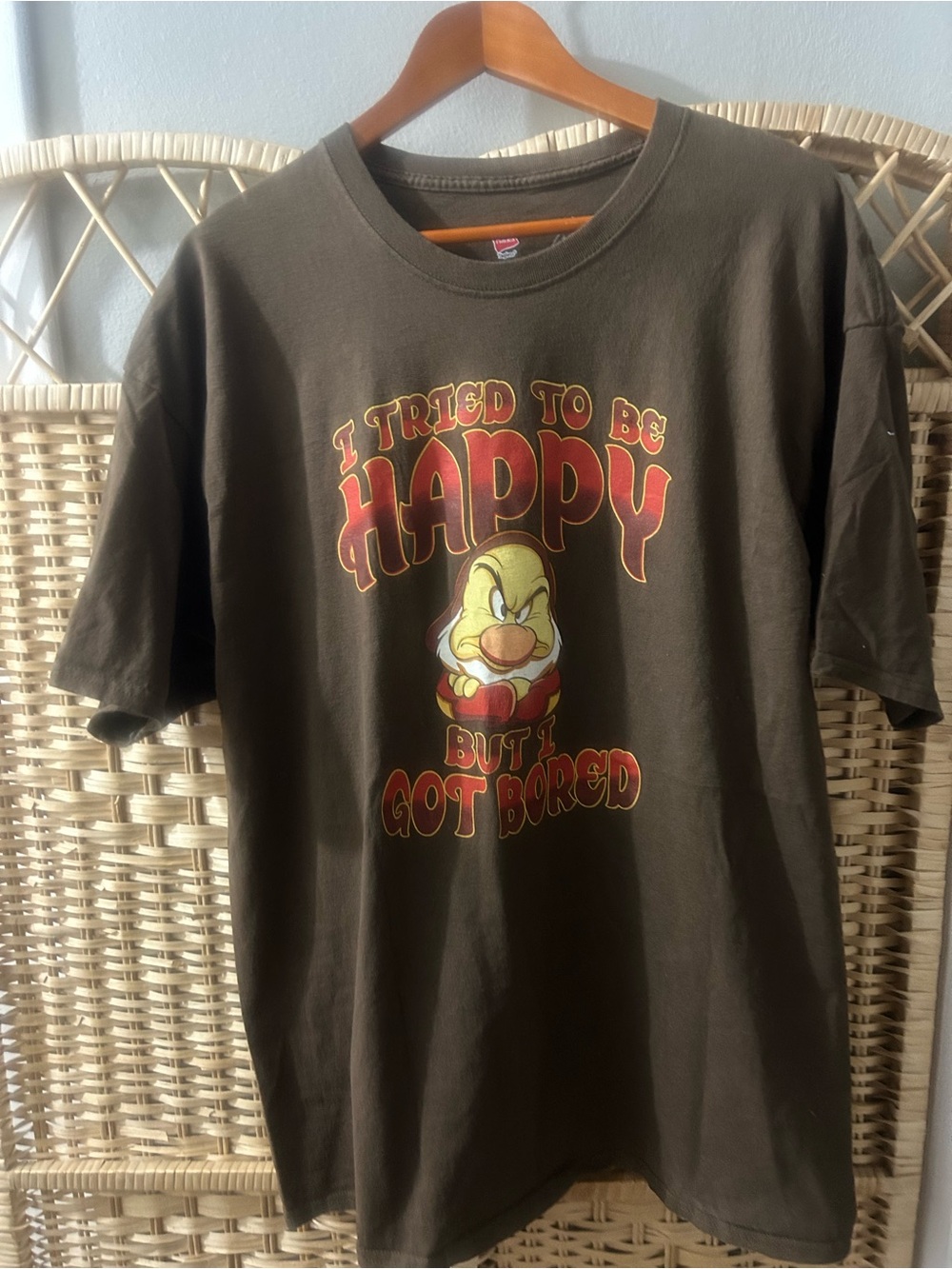 Disney Parks Brown Tagless Grumpy T-shirt size 2XL